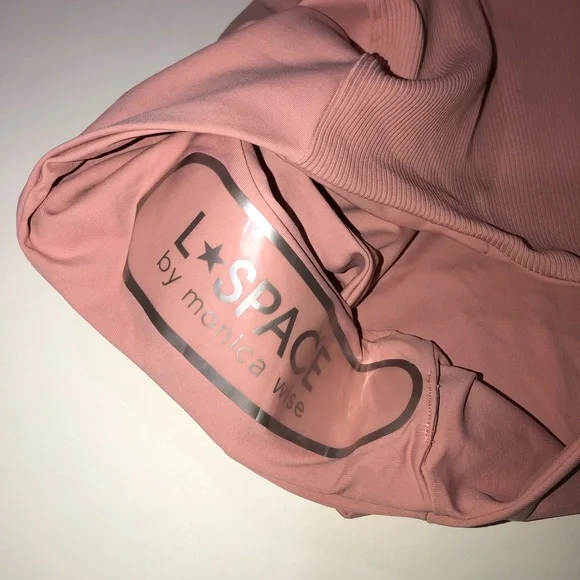 L space Jackie bikini bottoms pink high waisted/Ribbed Celeste Bikini Top - Picture 7 of 9